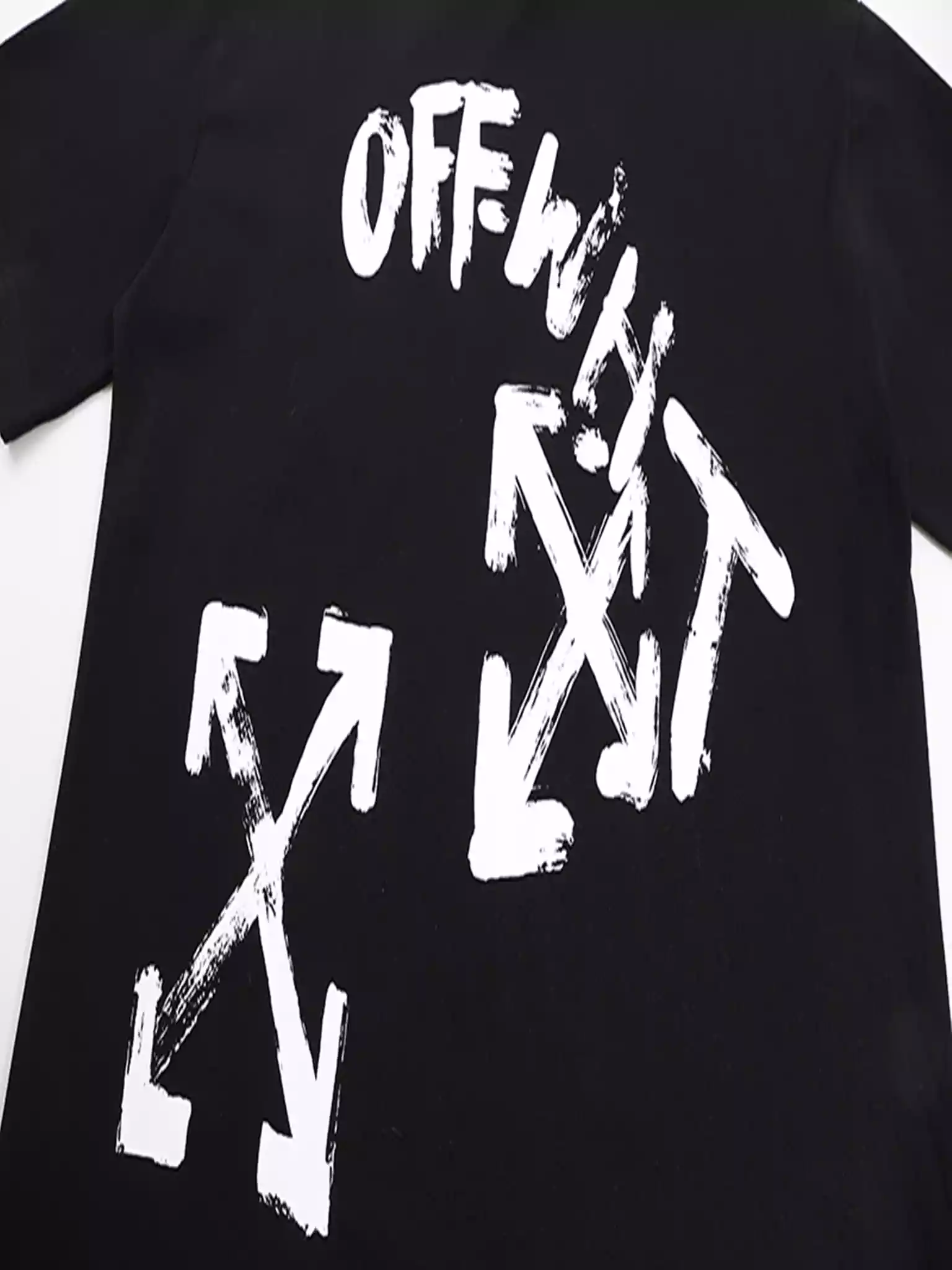 PAINT SCRIPT OVER SKATE S/S TEE IN BLACK – OWS019