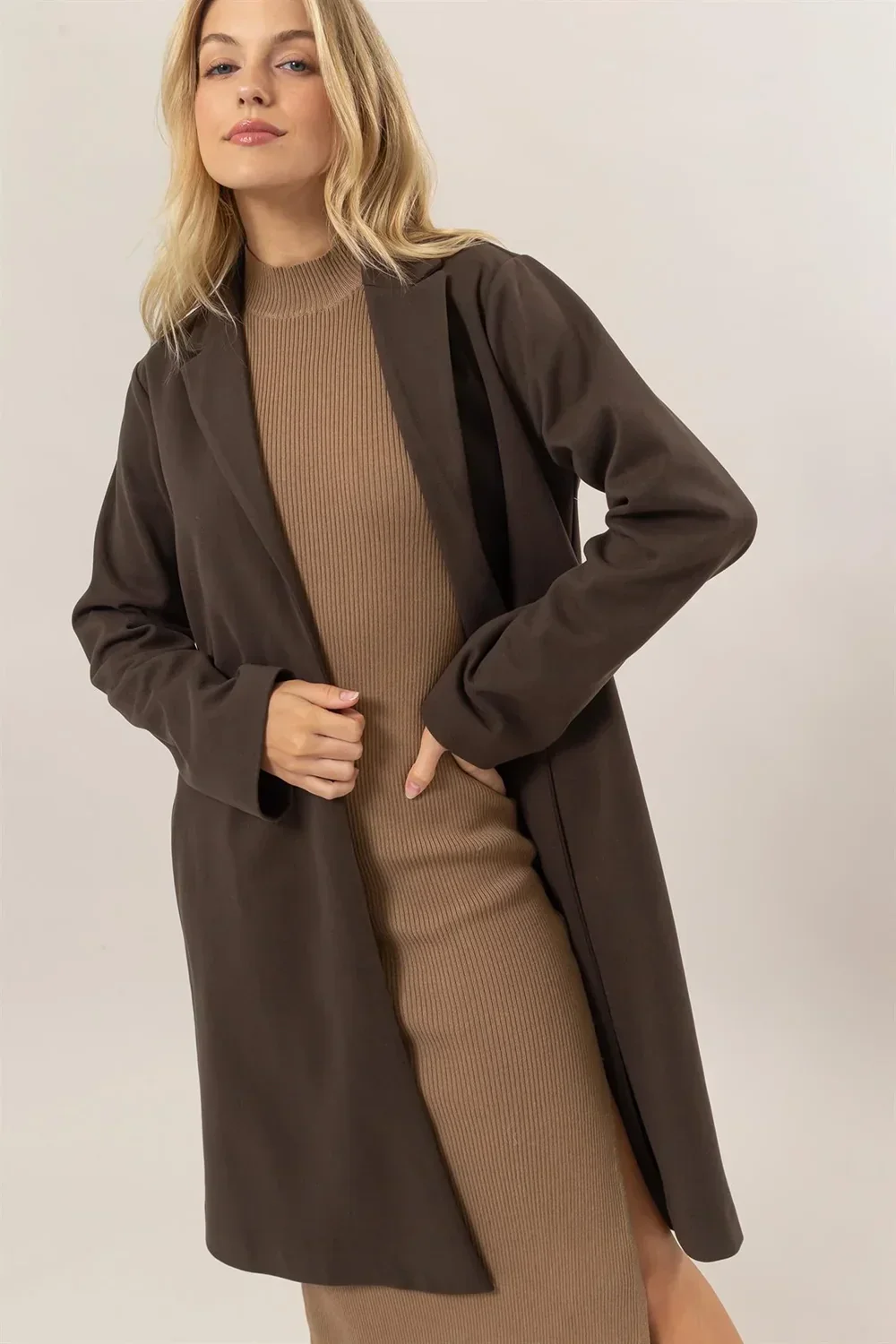 Oversized Long Blazer Jacket Professional Outerwear for Boutique Collections Blazer
