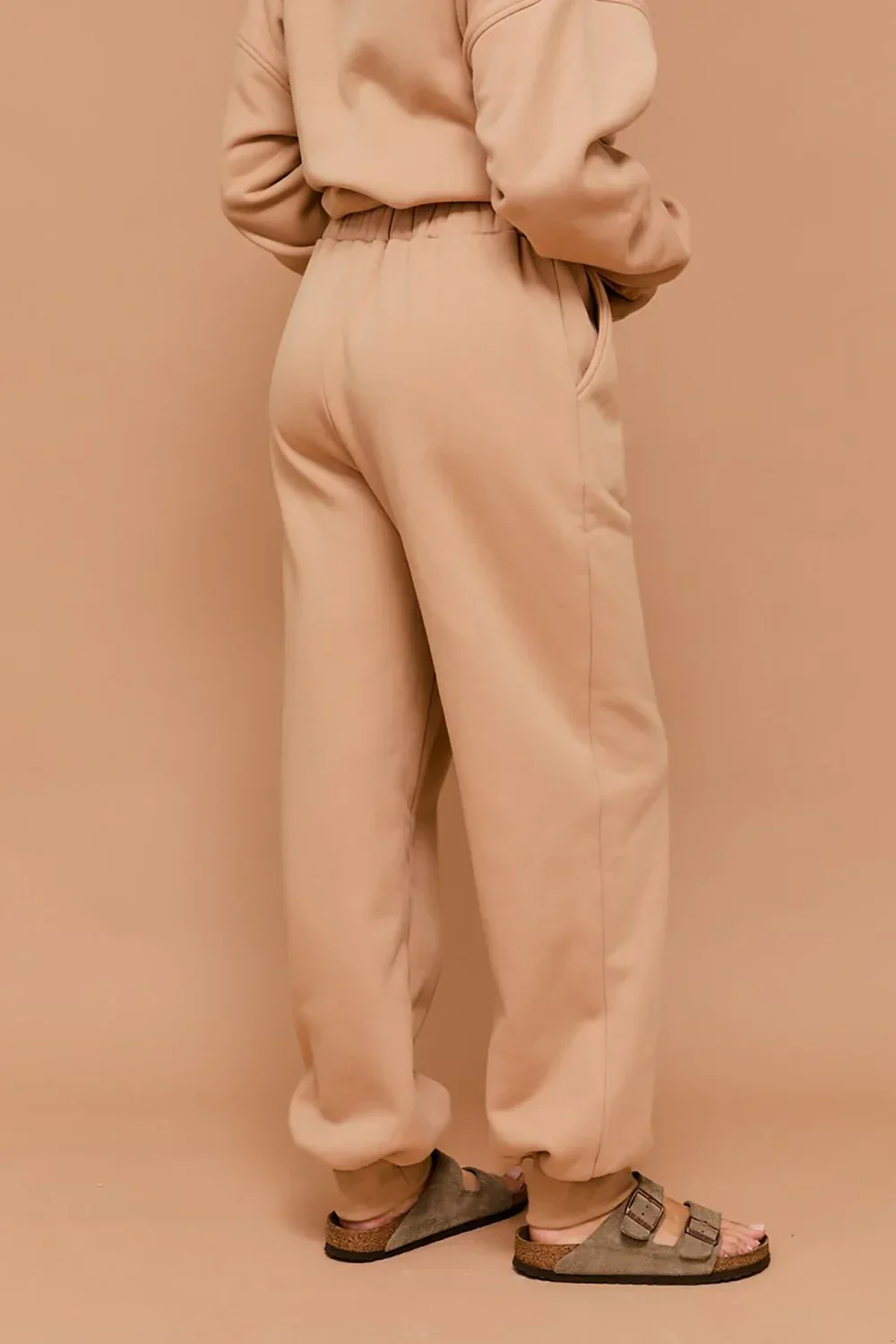 Santa Monica California Embossed Graphic Elastic Waist Drawstring Joggers