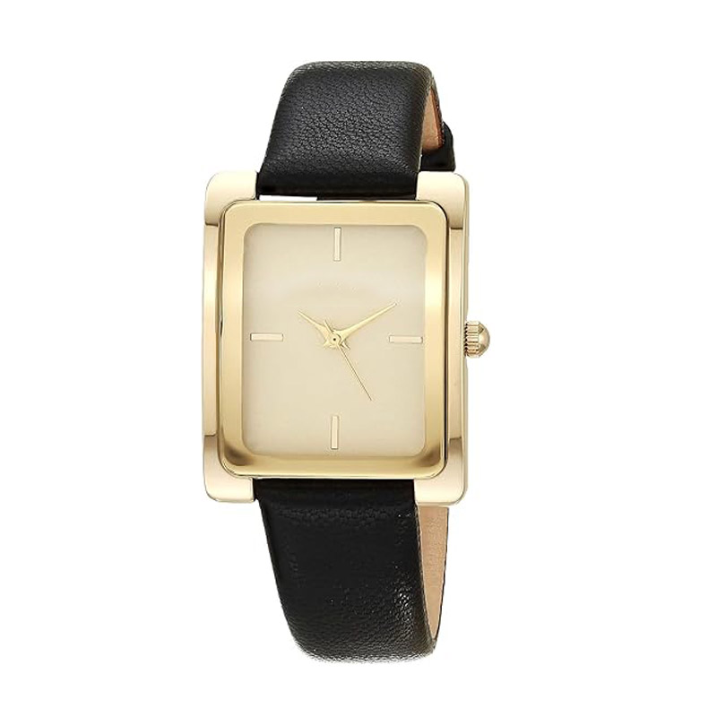Women's leather strap watch