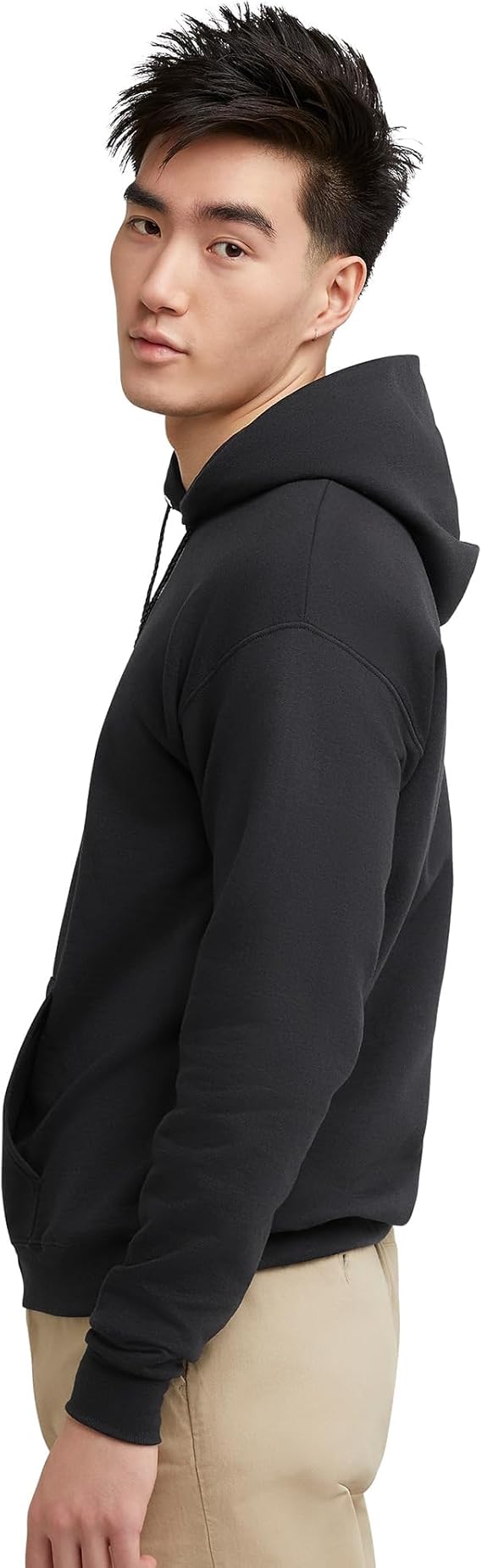 Men's medium-weight fleece pullover hoodie