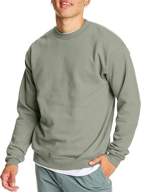 Men's fleece hoodie, pullover crew neck sweatshirt, plus size/extra long, 1 or 2 packs