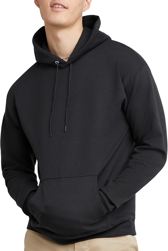 Men's medium-weight fleece pullover hoodie
