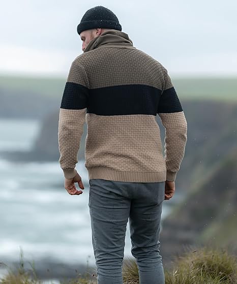 Men's long-sleeved solid color hooded sweatshirt pullover