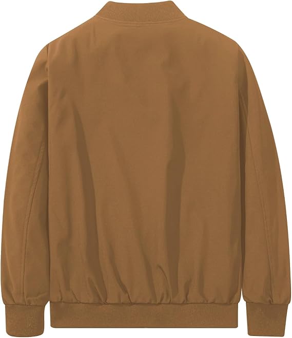 Men's bomber jacket, stylish, lightweight, windproof, casual outerwear for spring and autumn.