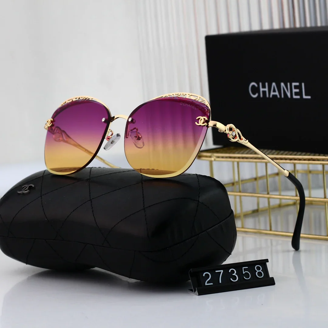7 colors high-definition lens thin lens frameless metal sunglasses 27358