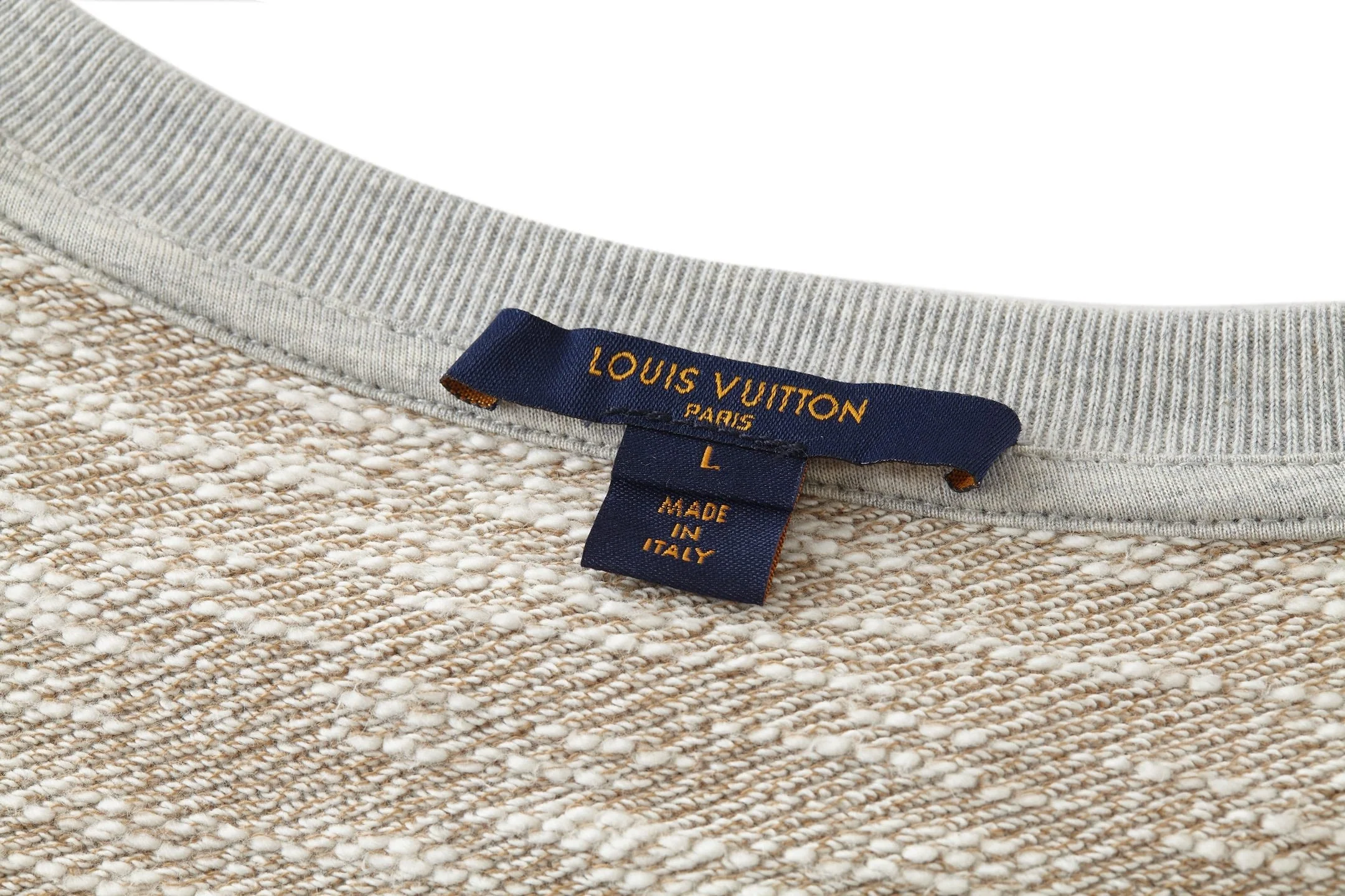 Embroidered cotton crewneck sweatshirt