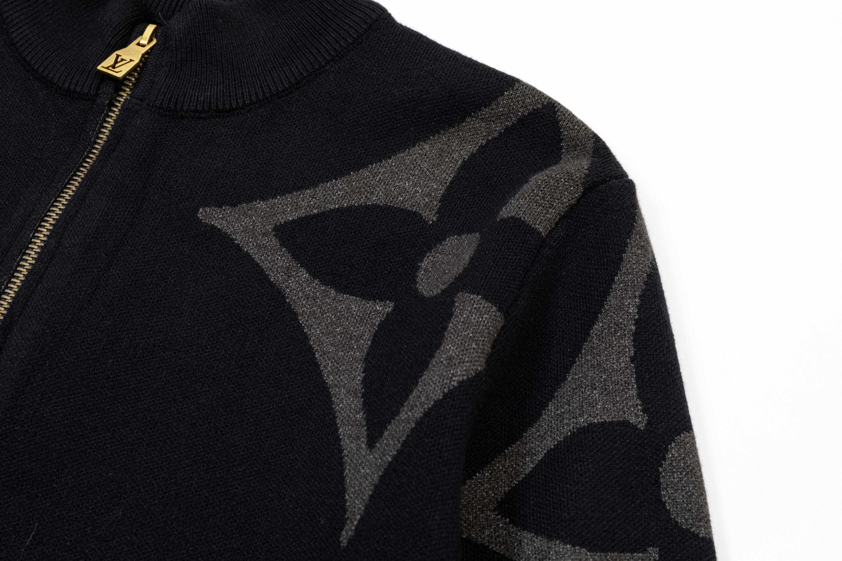 Knitted printed sweatshirt