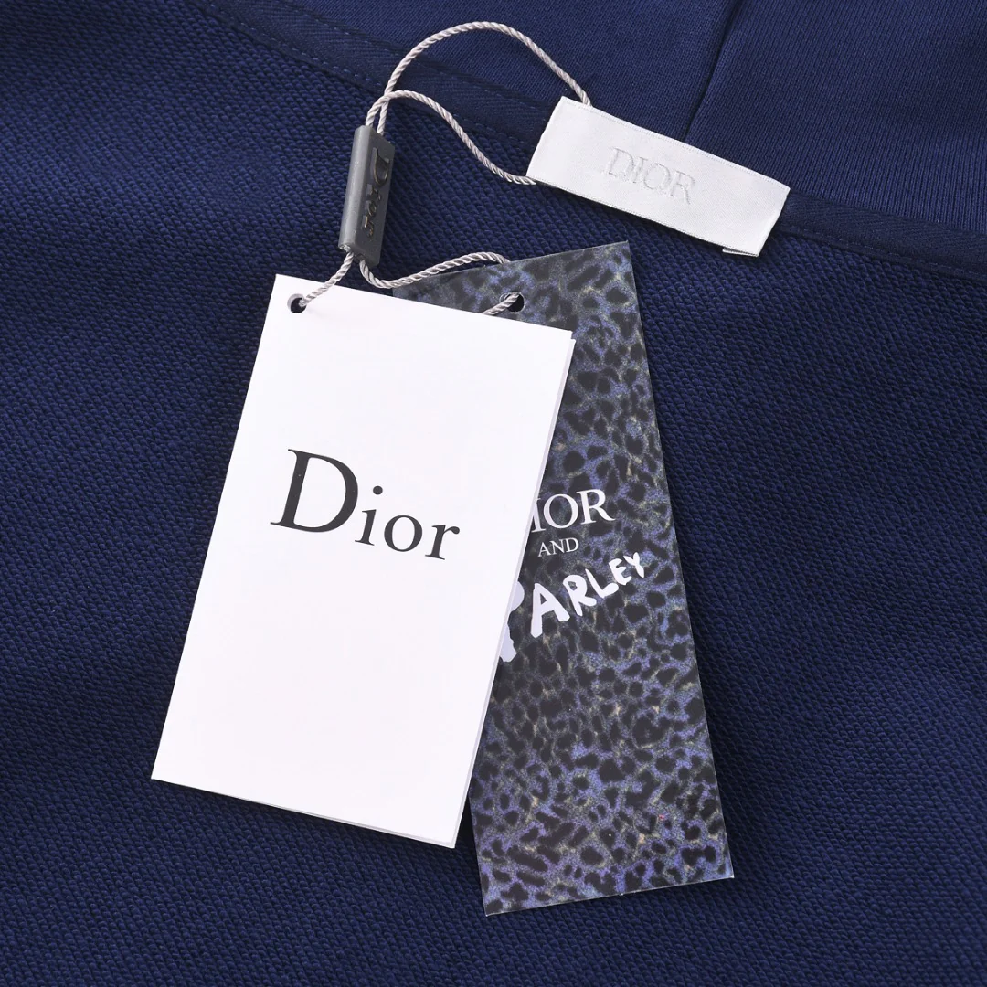 Embroidered cotton hooded sweatshirt