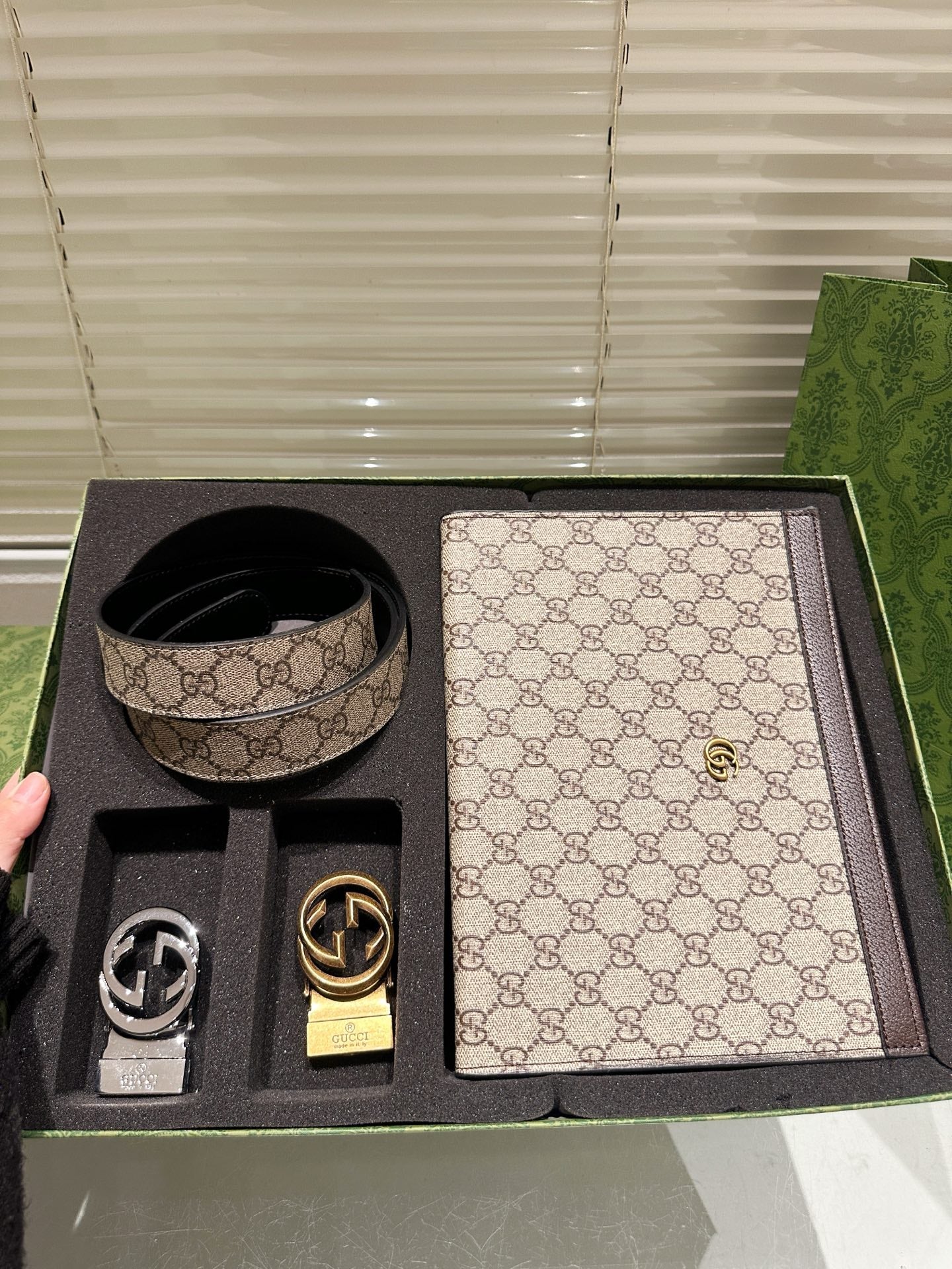 Men's Belt + Clutch Gift Box