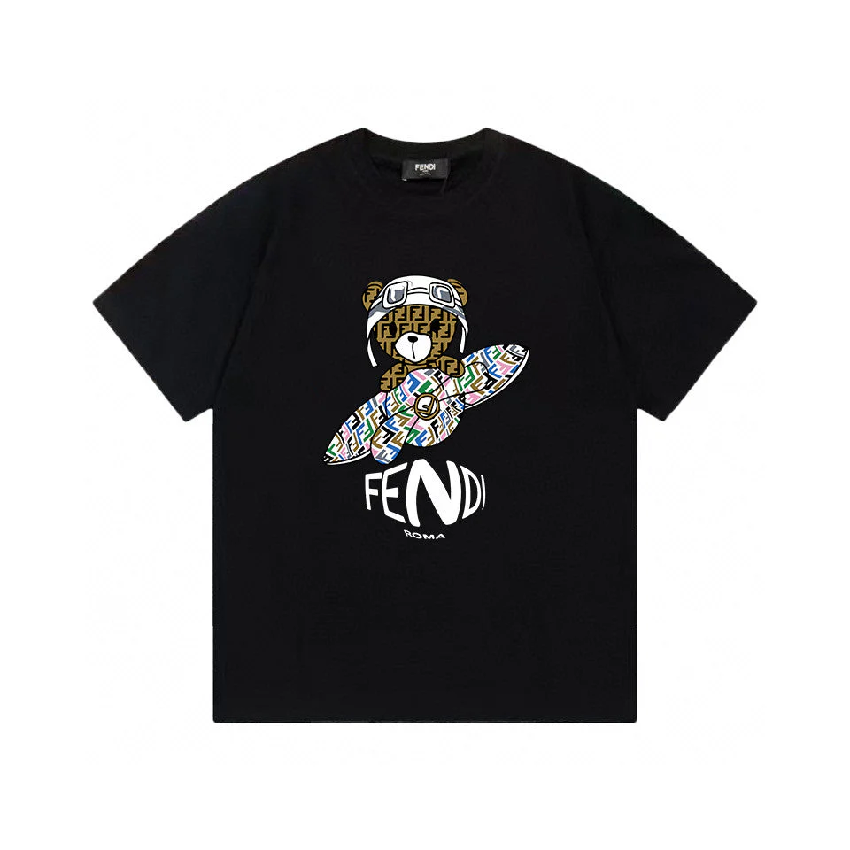 Cartoon Print Cotton T-Shirt