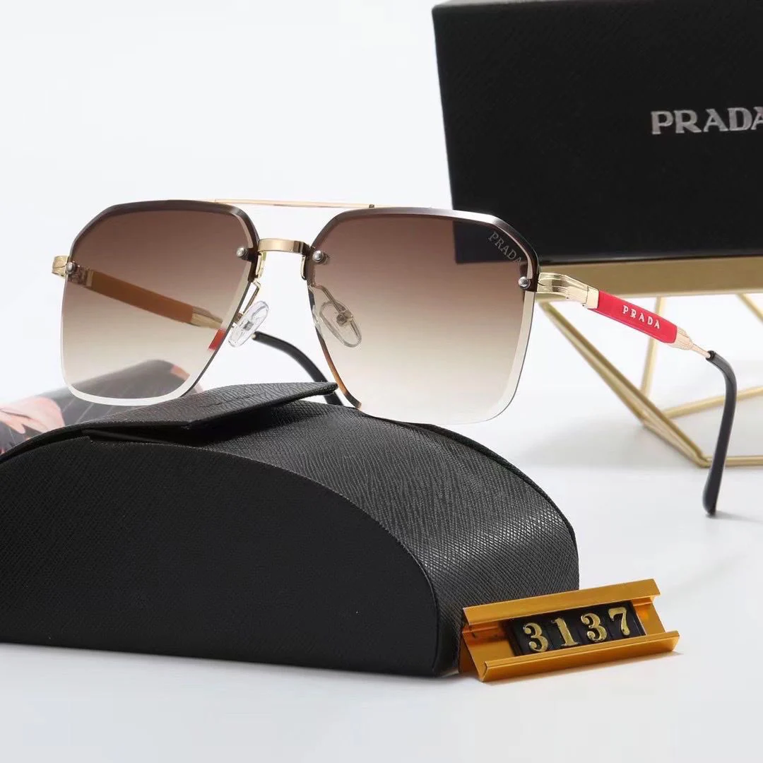 Hot new metal frame square lens sunglasses