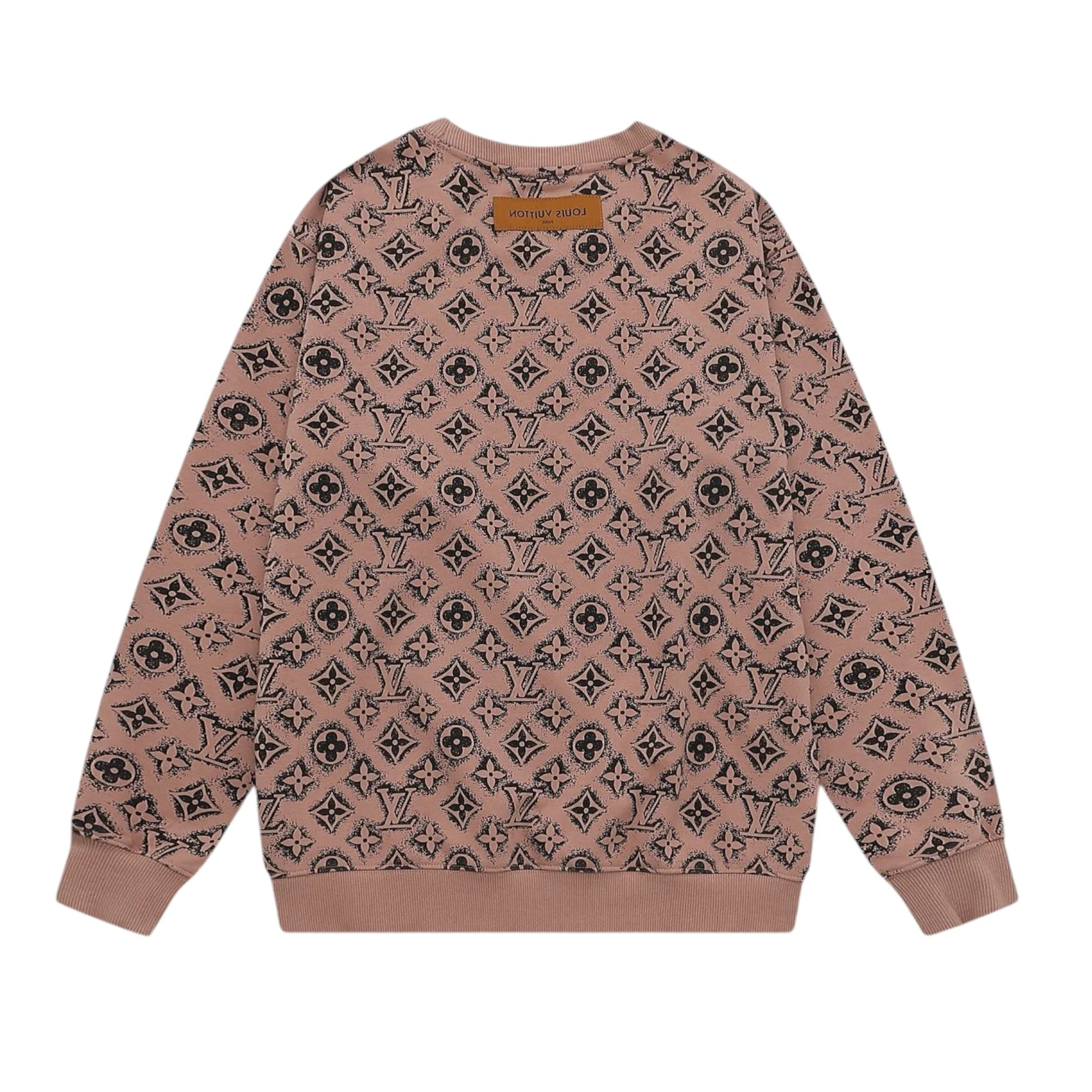 Printed crew neck cotton sweatshirt