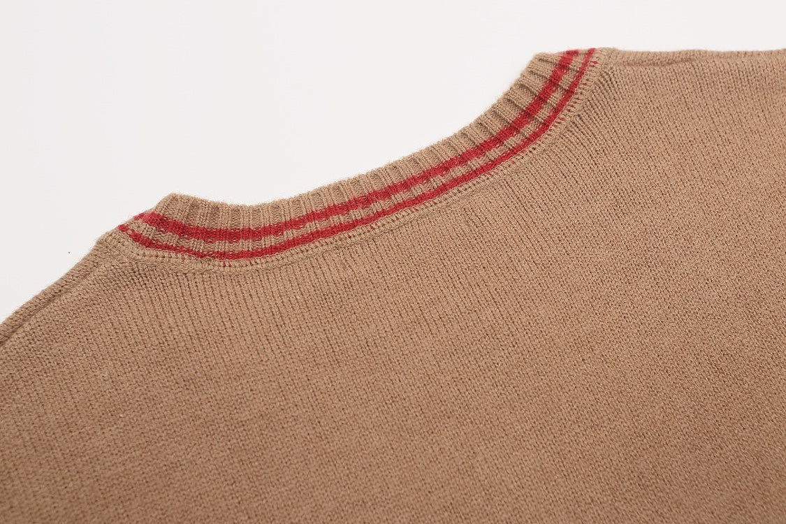 Jacquard Knitted Cashmere Sweater