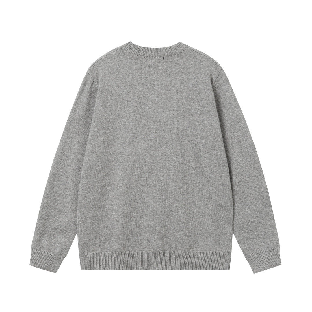 jacquard knit sweater