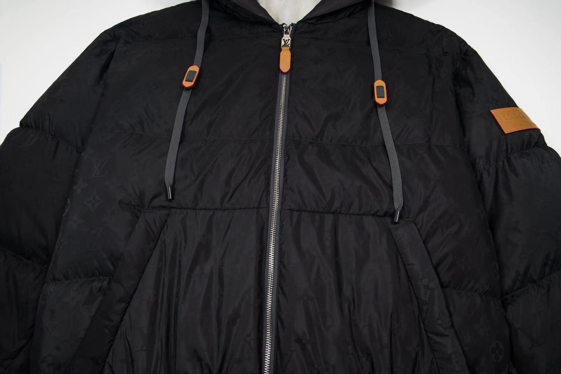 Skiing series jacquard hooded down jacket