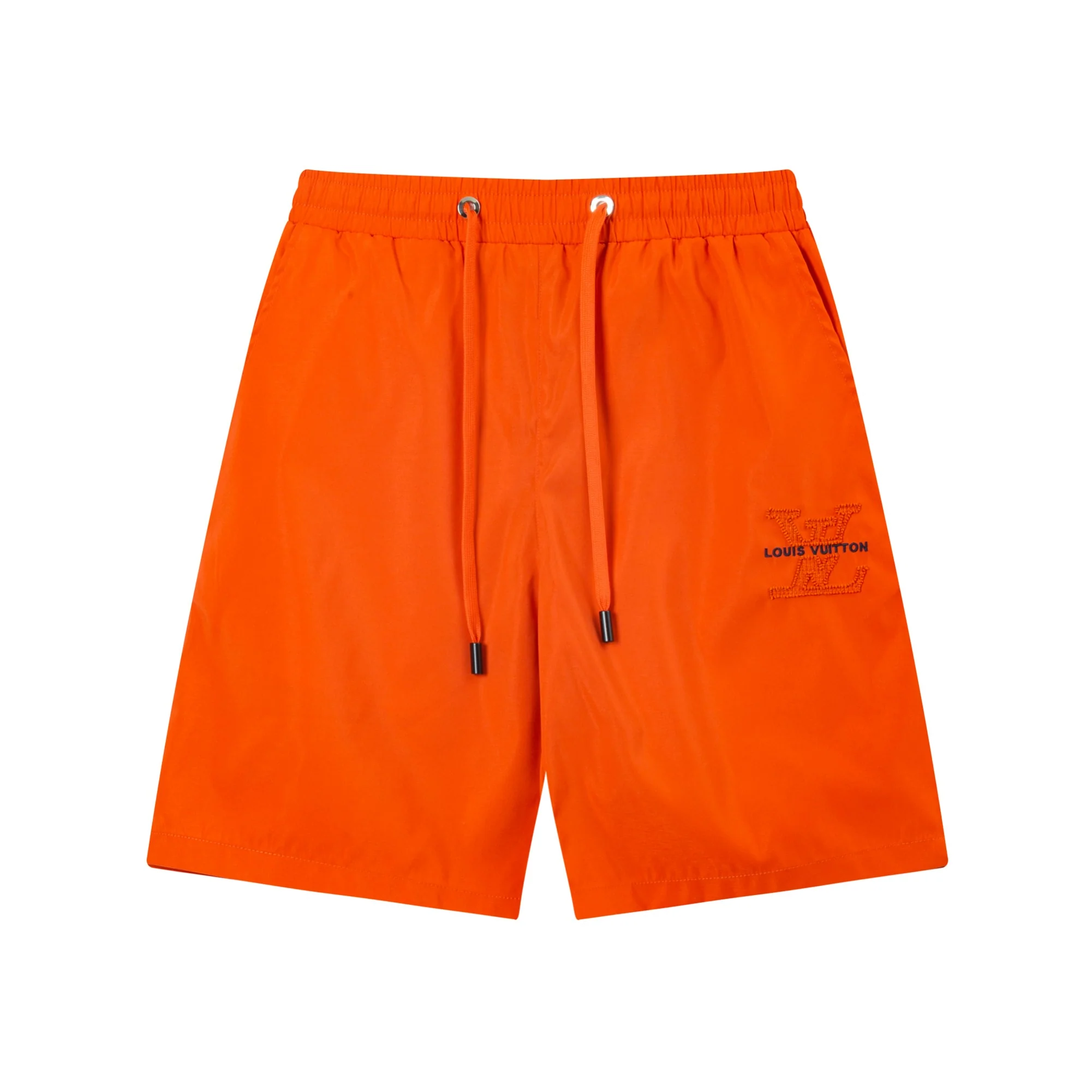 Embroidered nylon beach shorts