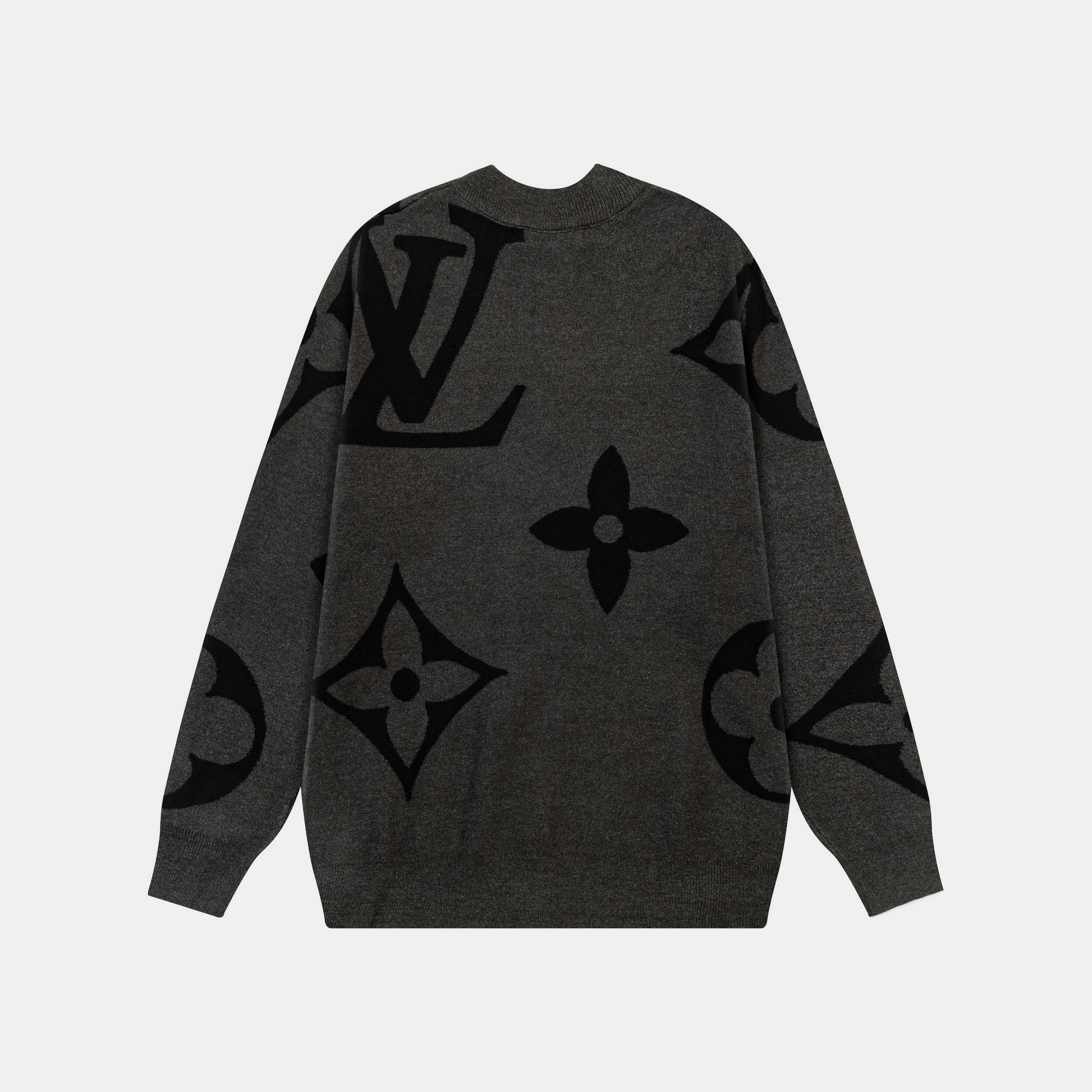 Knitted printed sweatshirt