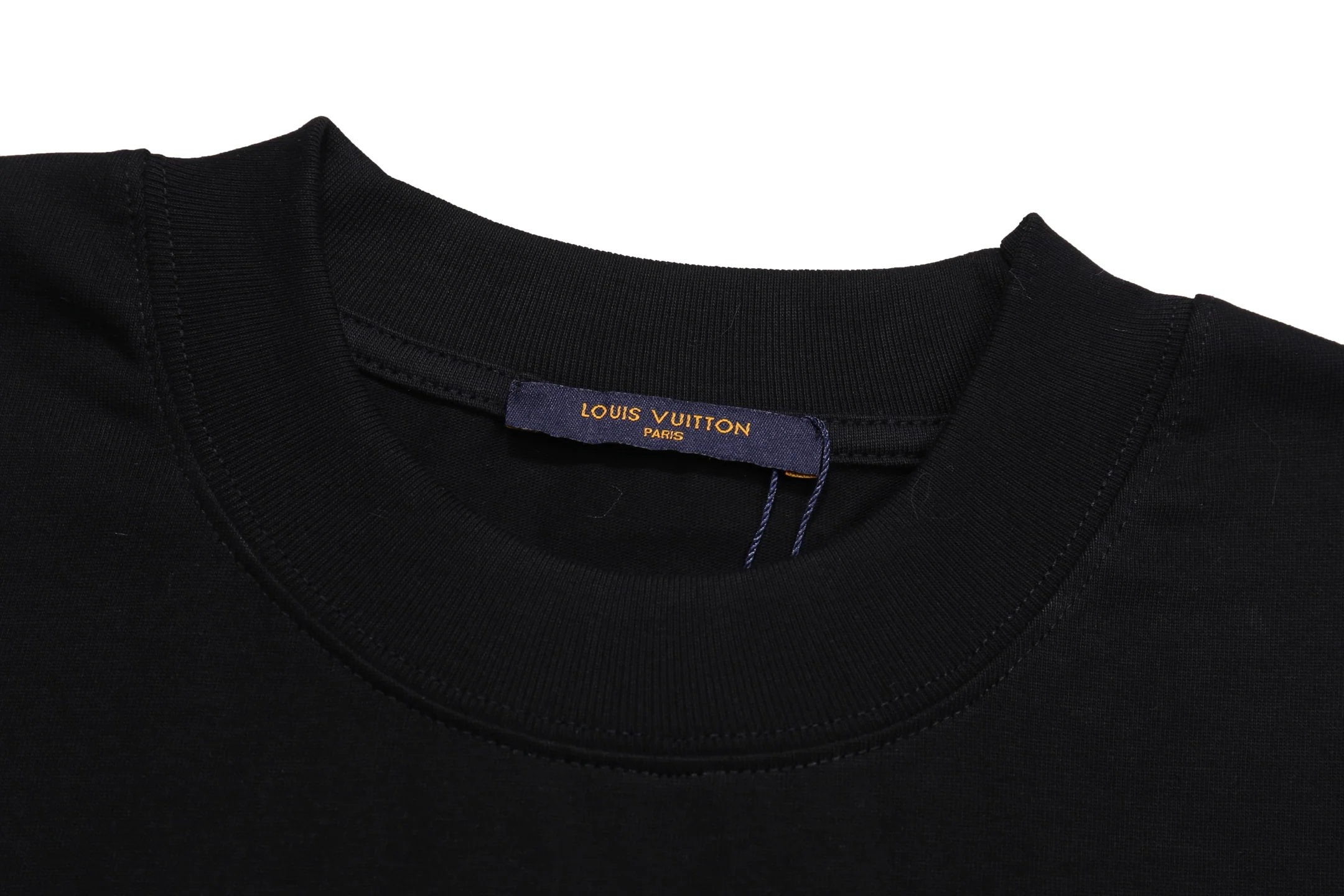 Painted printed cotton T-shirt