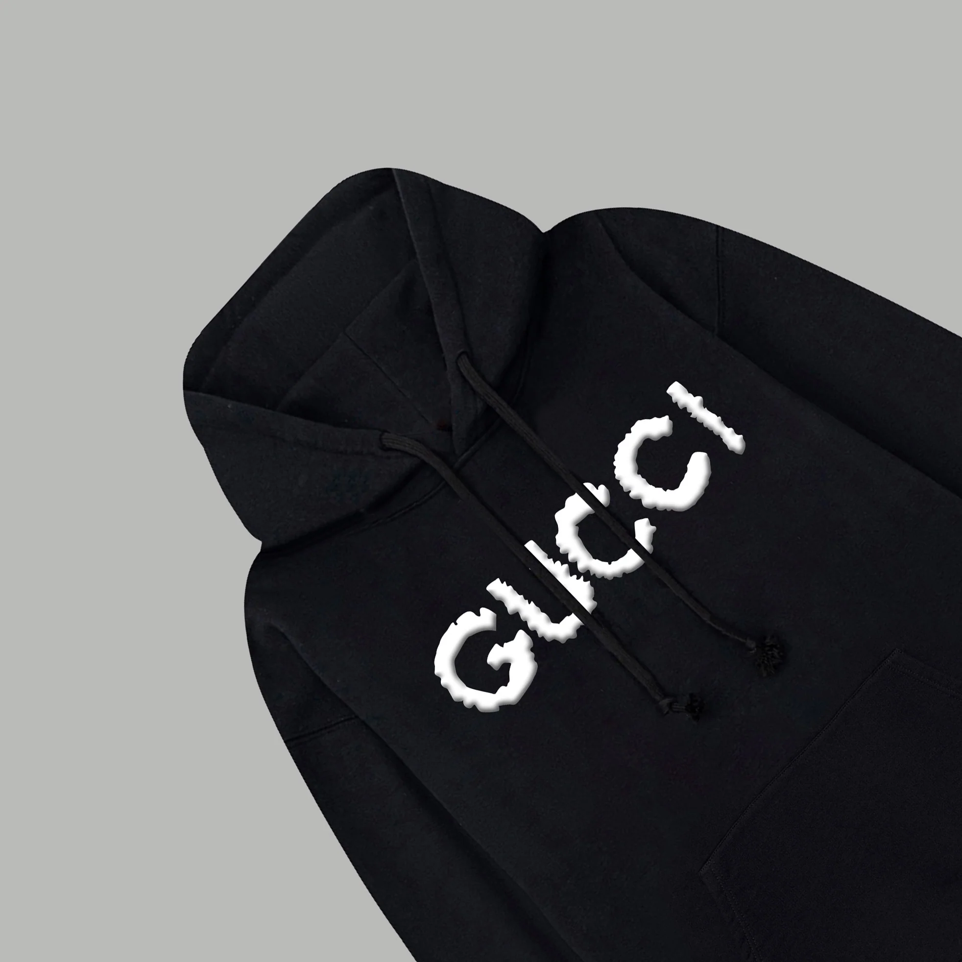 Bubble Letter Print Hooded Sweatshirt