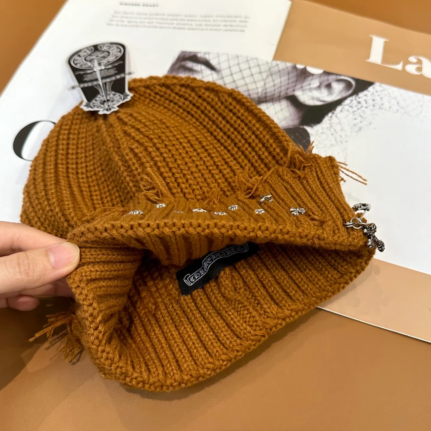 Metal Monogram Cashmere Beanie