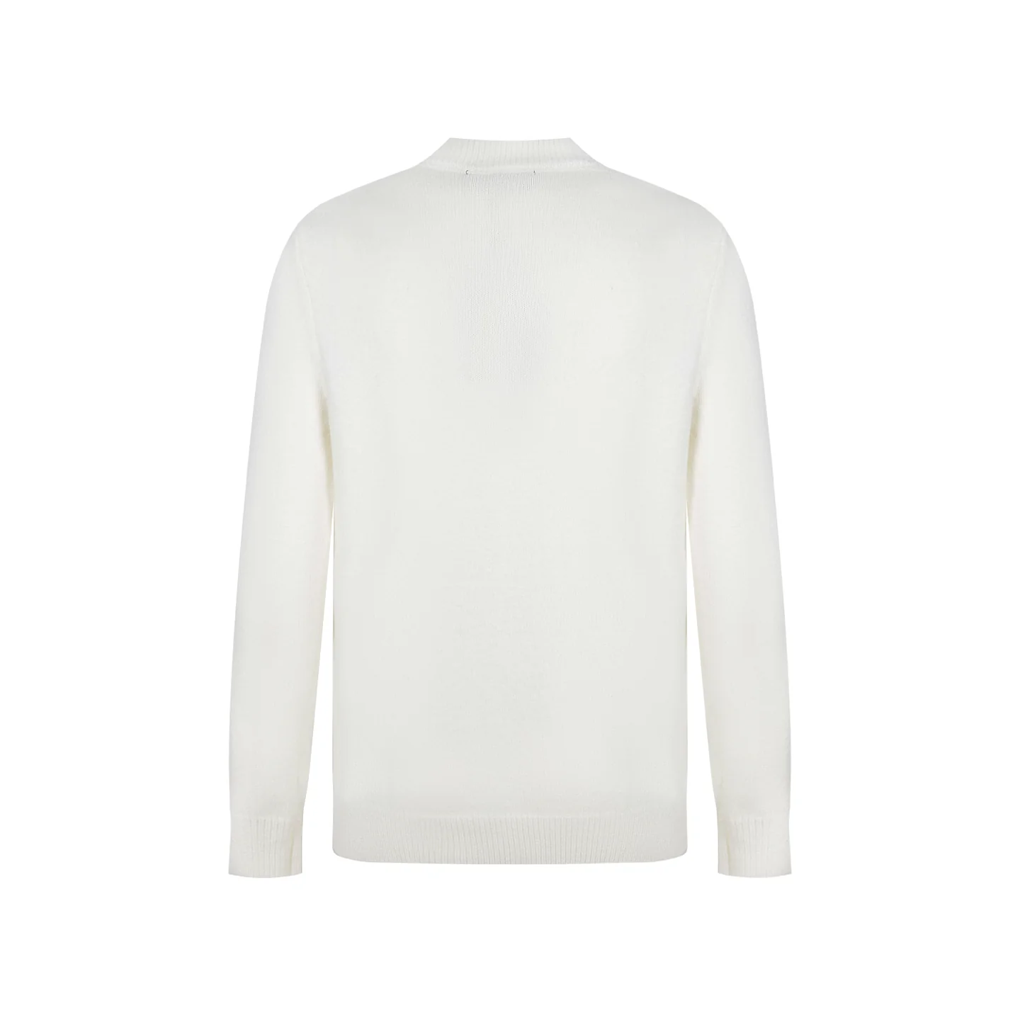 Knitted jacquard cashmere sweater