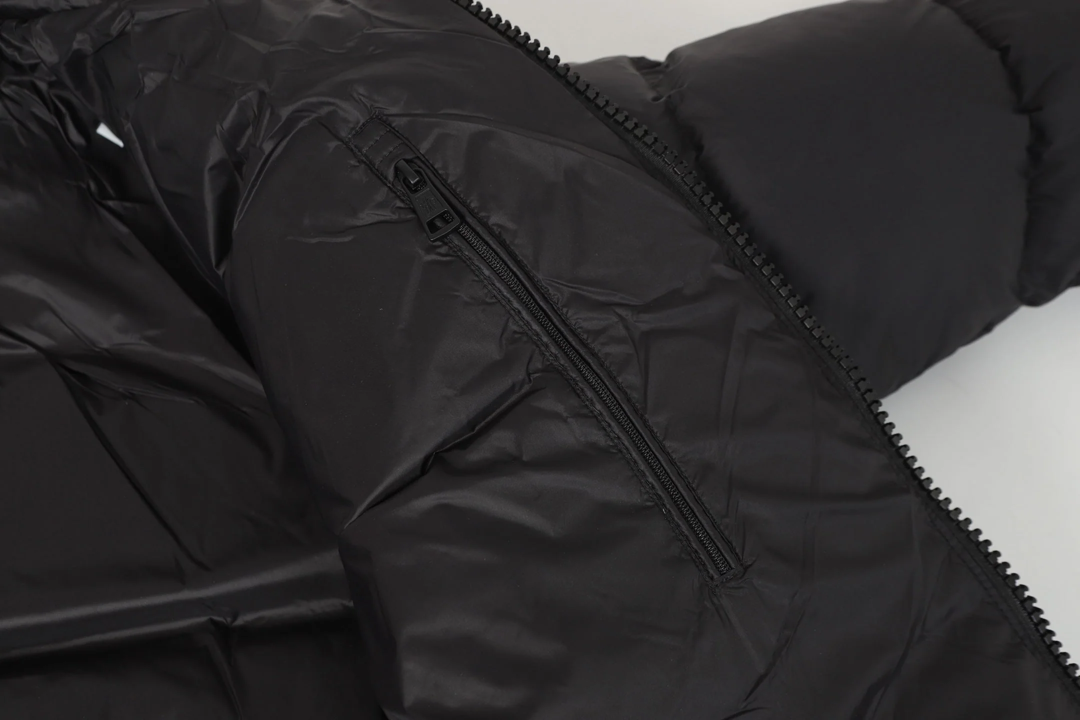 zipper stand collar down jacket