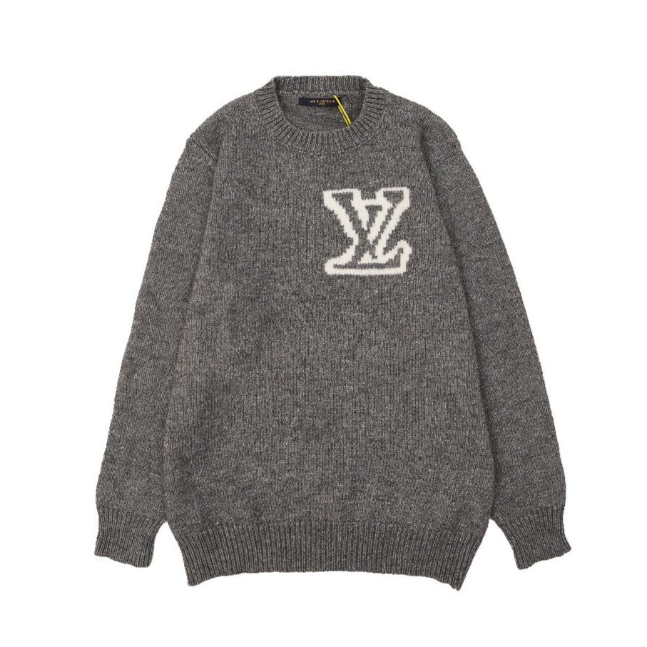 Double-faced jacquard cashmere sweatshirt