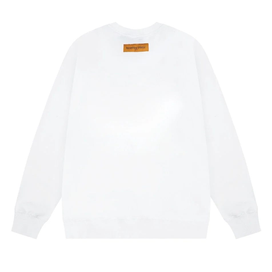 Knitted printed sweatshirt