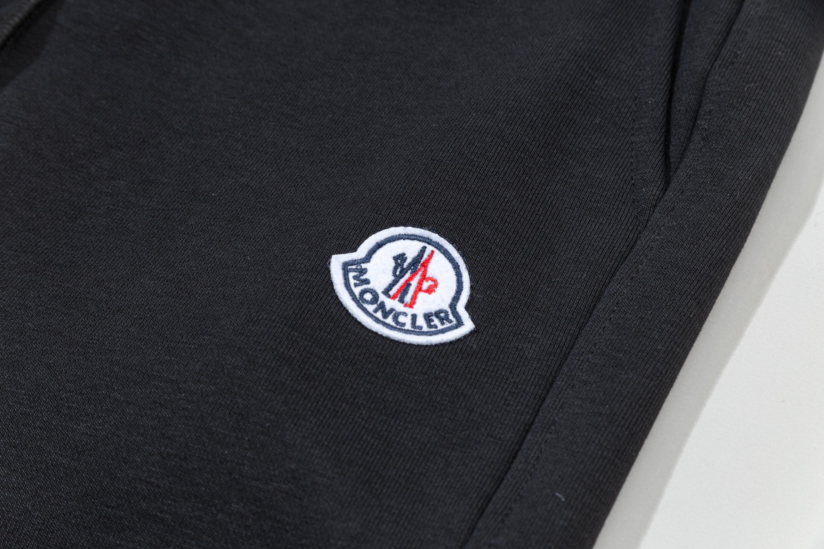 Embroidered drawstring casual trousers