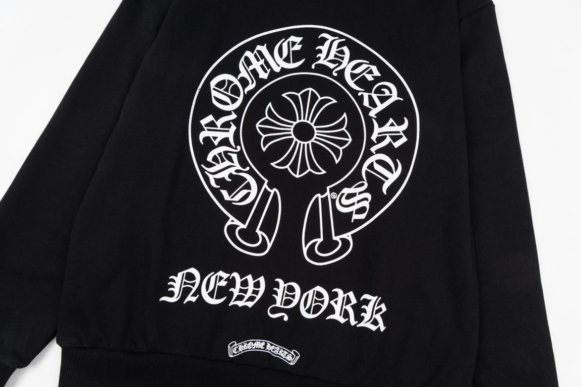 Printed Zippered Sweatshirt Jacket