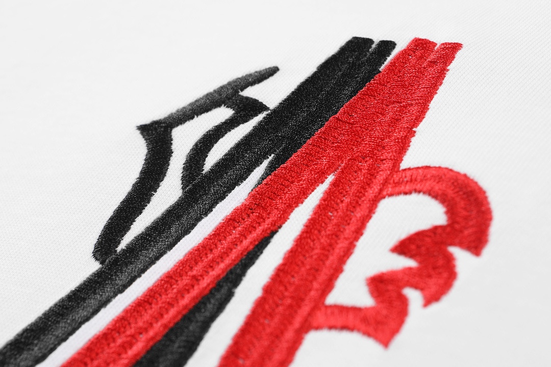 Embroidered logo cotton T-shirt