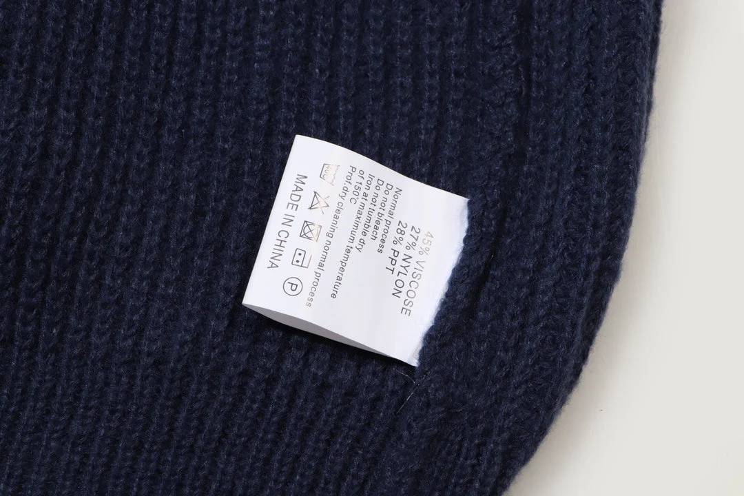 Knitted cashmere embroidered sweatshirt