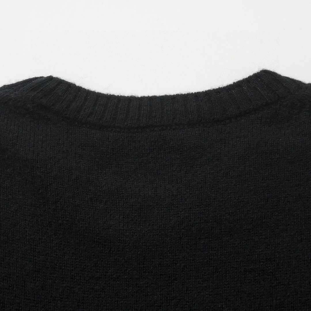 knitted jacquard sweatshirt