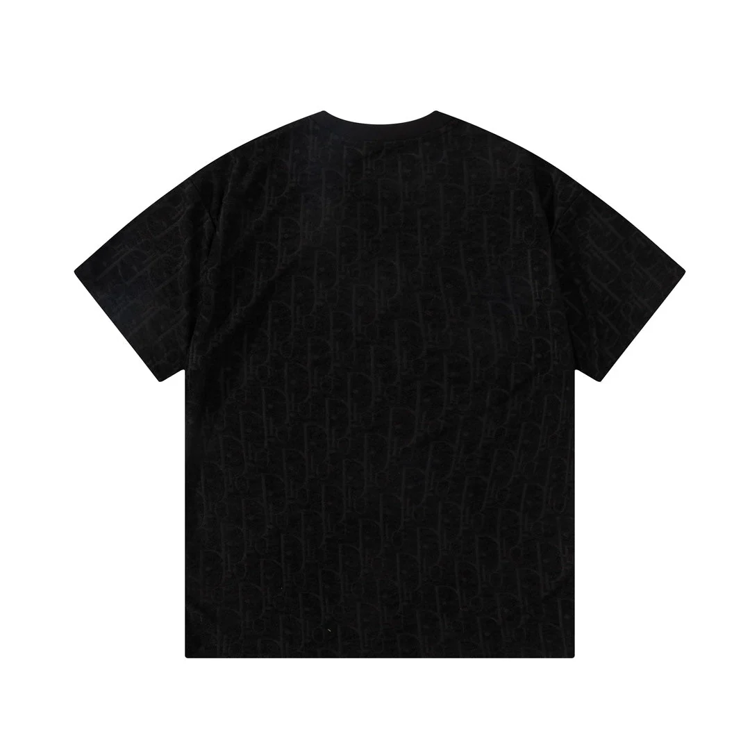 Jacquard towelling T-shirt