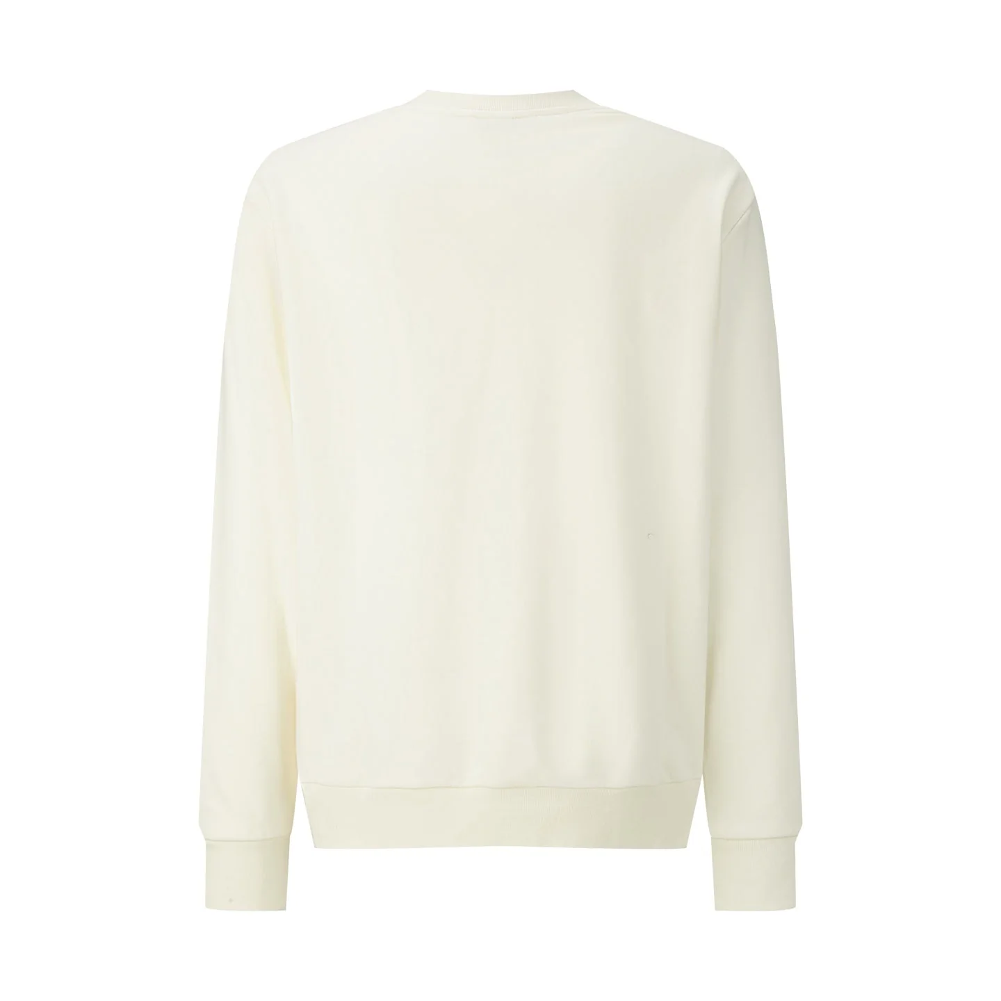 Embroidered crew neck cotton sweatshirt