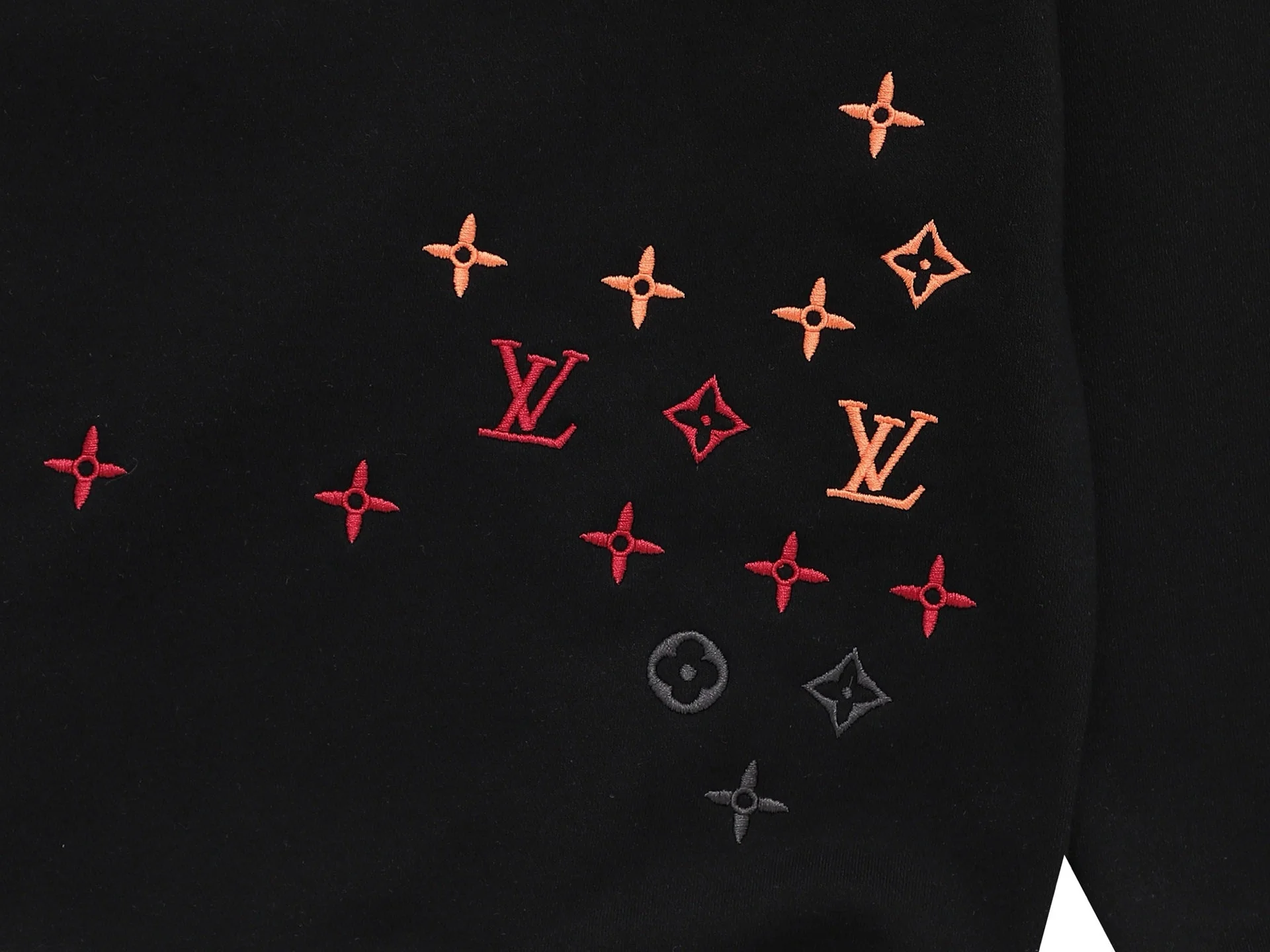 Colorful embroidered sweatshirt