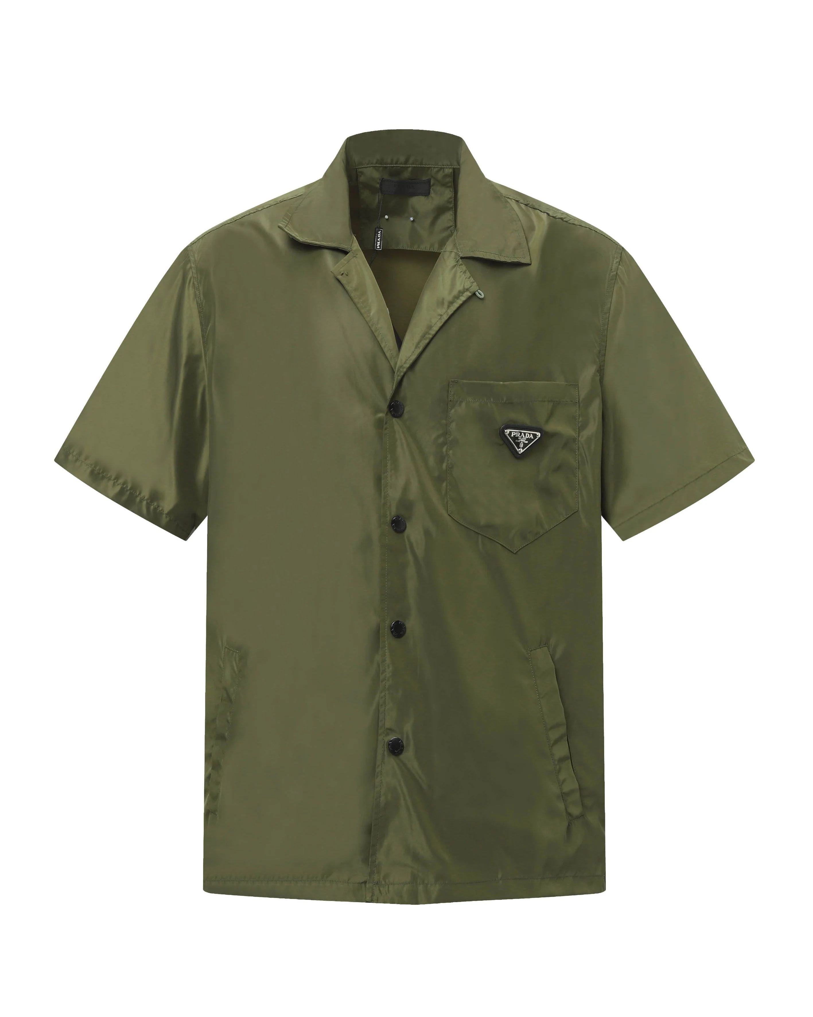 Green Nylon pocket T-shirt