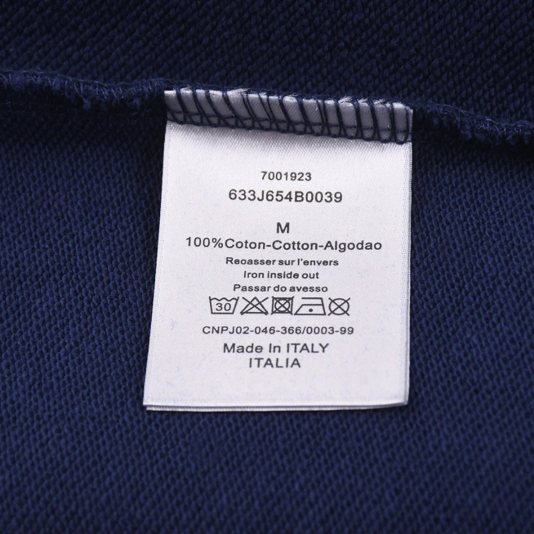 Embroidered cotton hooded sweatshirt