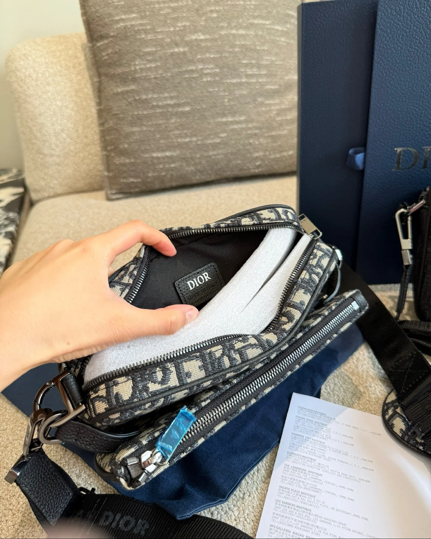 Men's Three-Piece Handbag Set