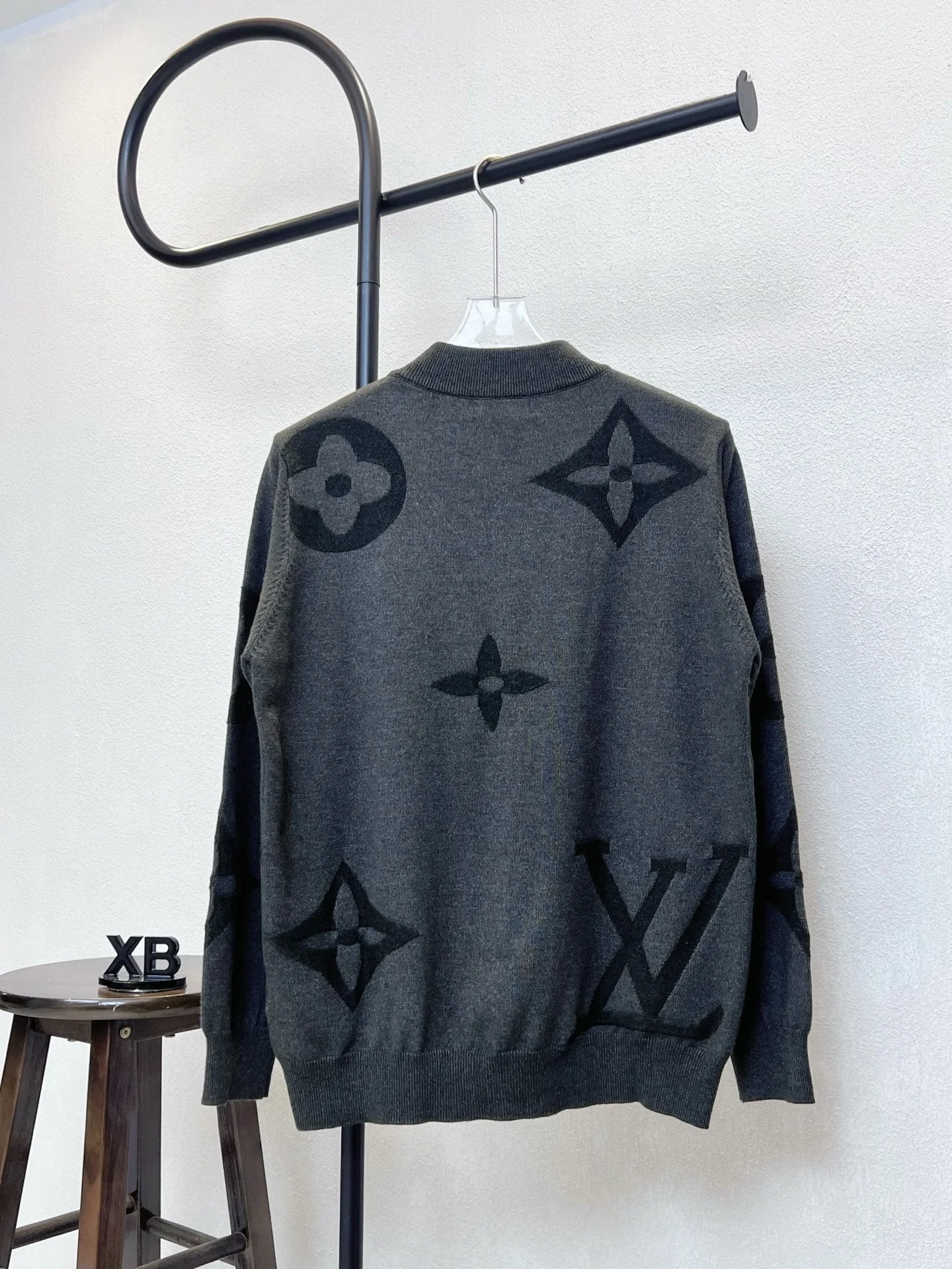 jacquard cashmere sweatshirt