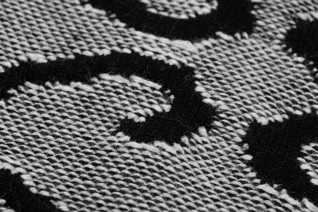 Fashionable jacquard sweater-Grey