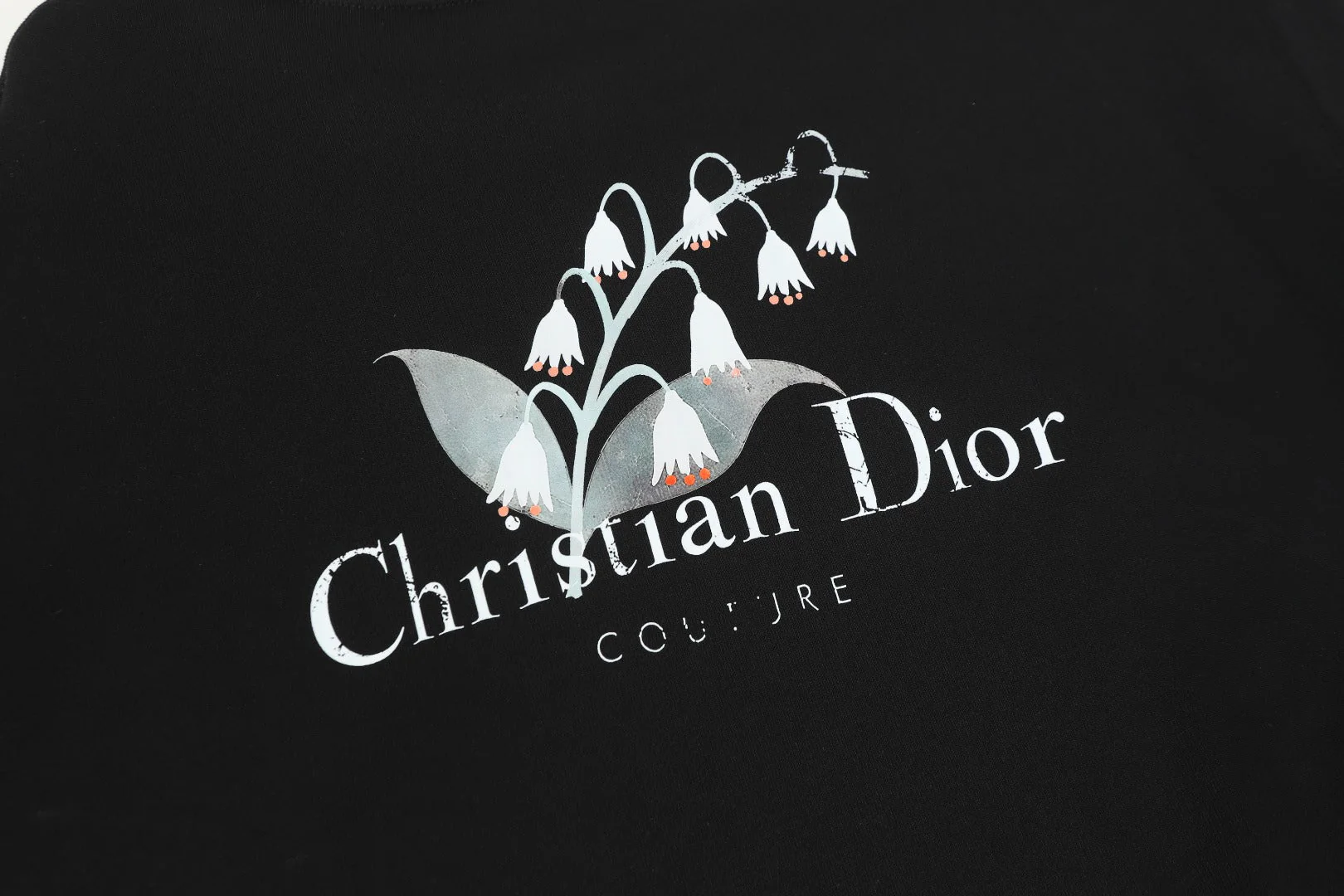 Knitted printed sweatshirt