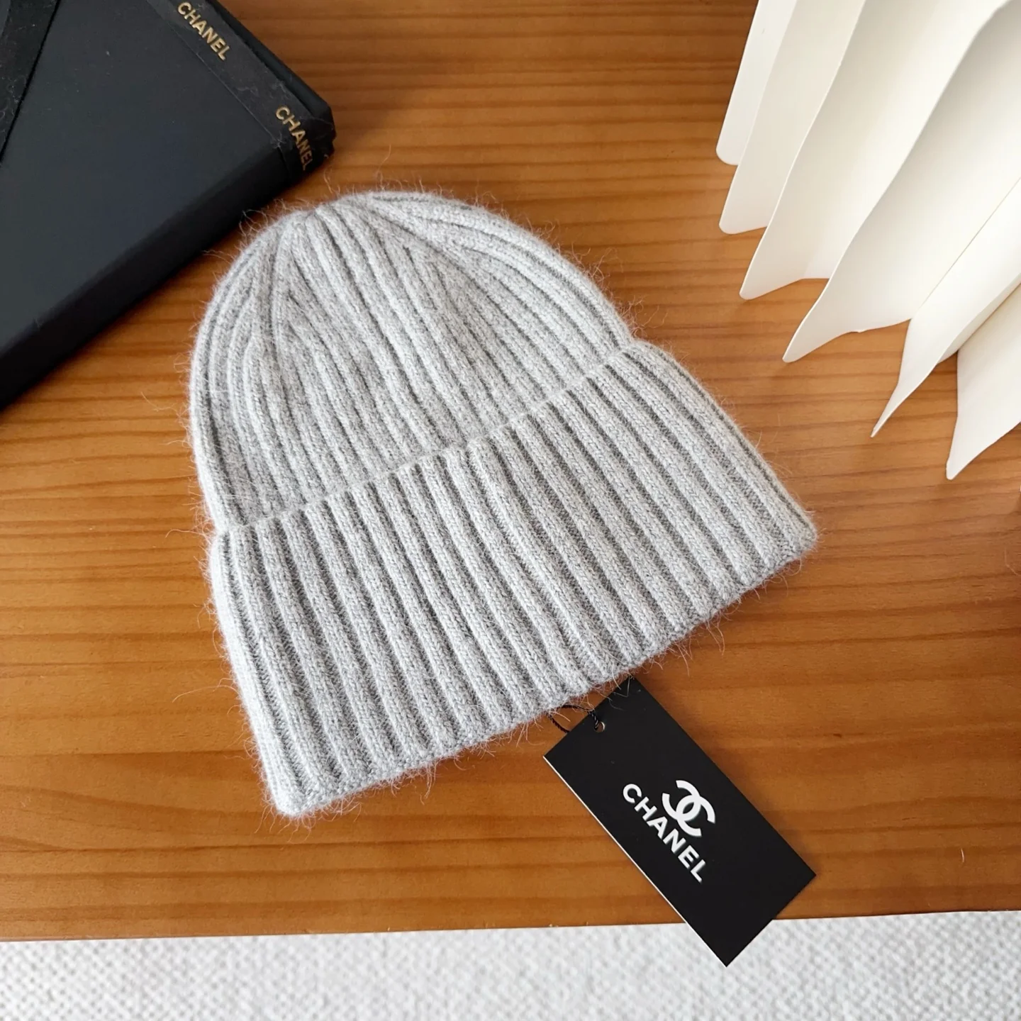 Embroidered Wool Knit Beanie