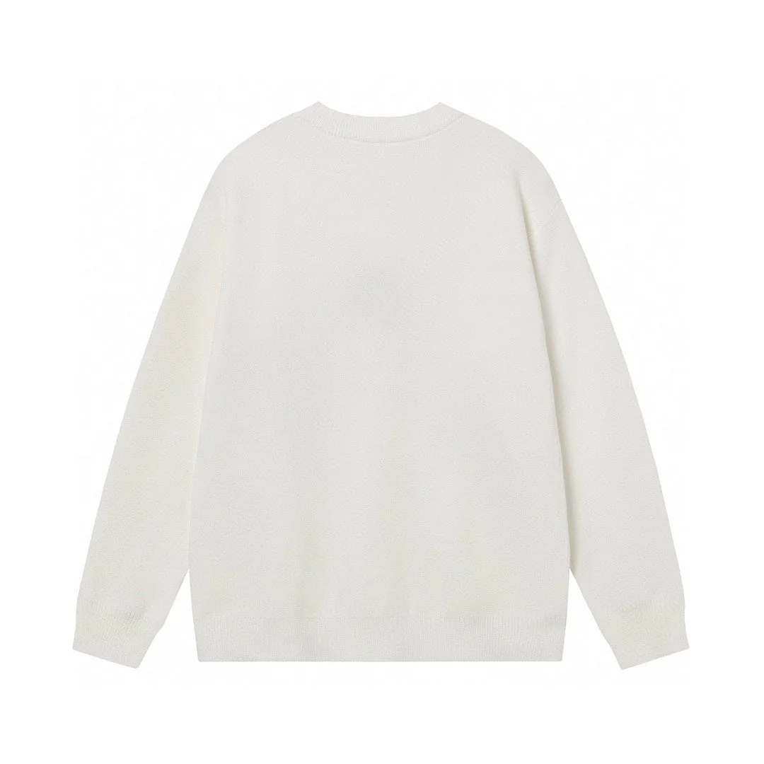 Embroidered cashmere sweatshirt