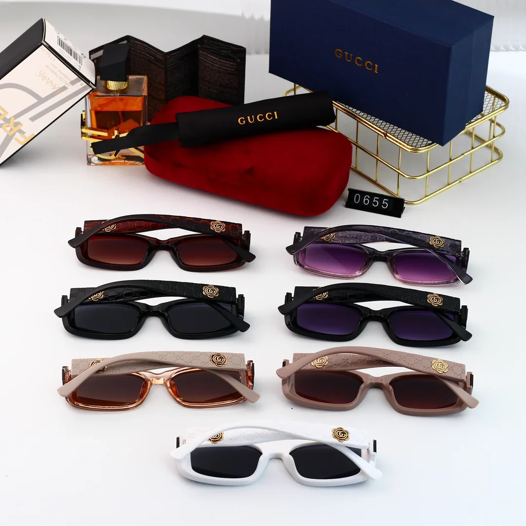 7-color curved nylon HD lenses Full frame sunglasses   0655