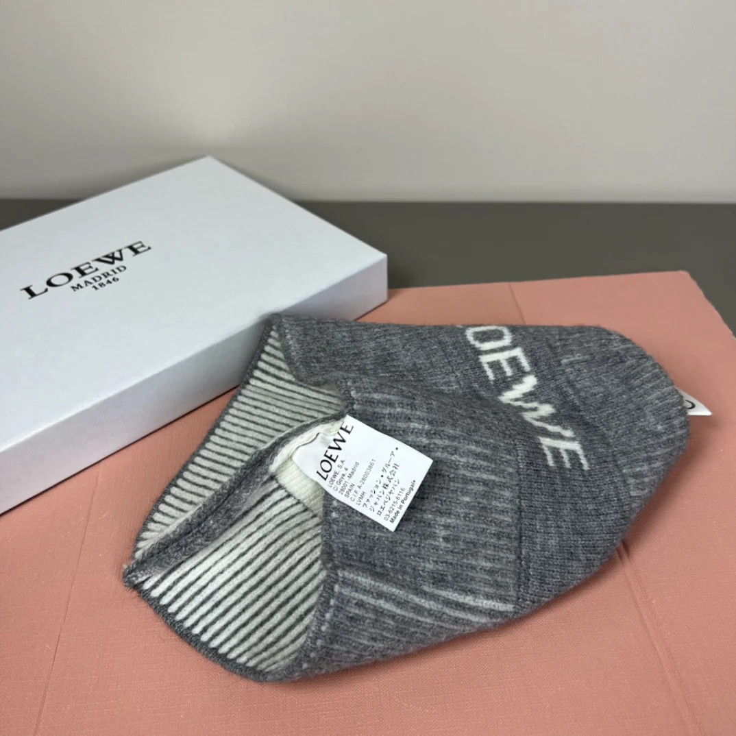 Jacquard Cashmere Knitted  Beanie