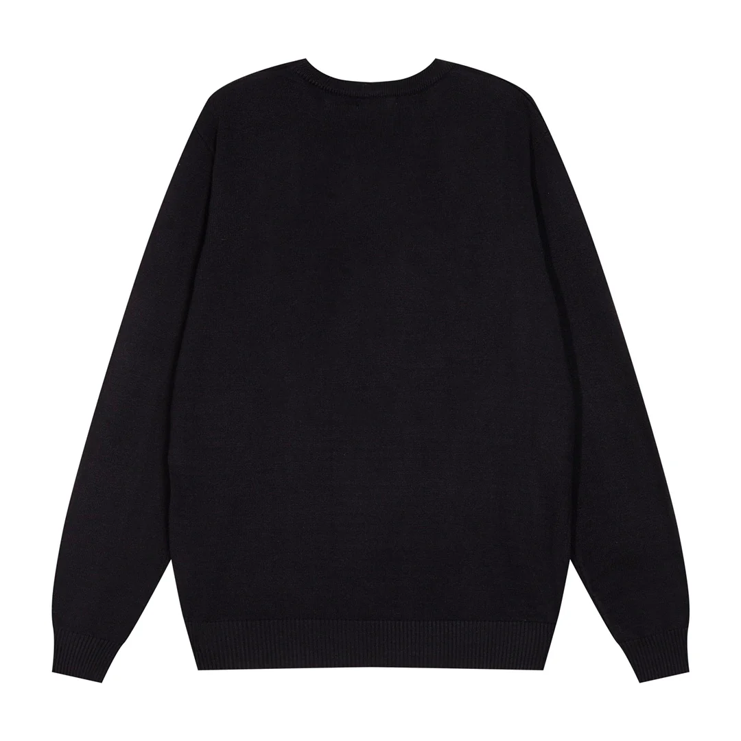 Embroidered knitted cashmere sweater