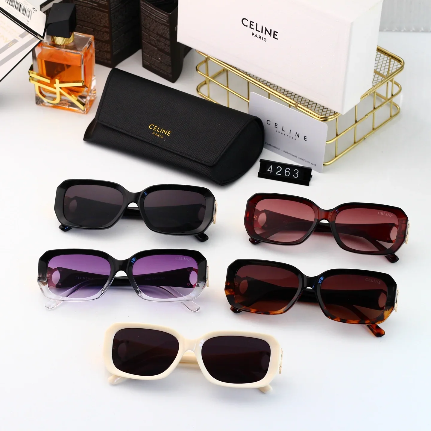 5 Color Trendy Fashion Sunglasses 4263