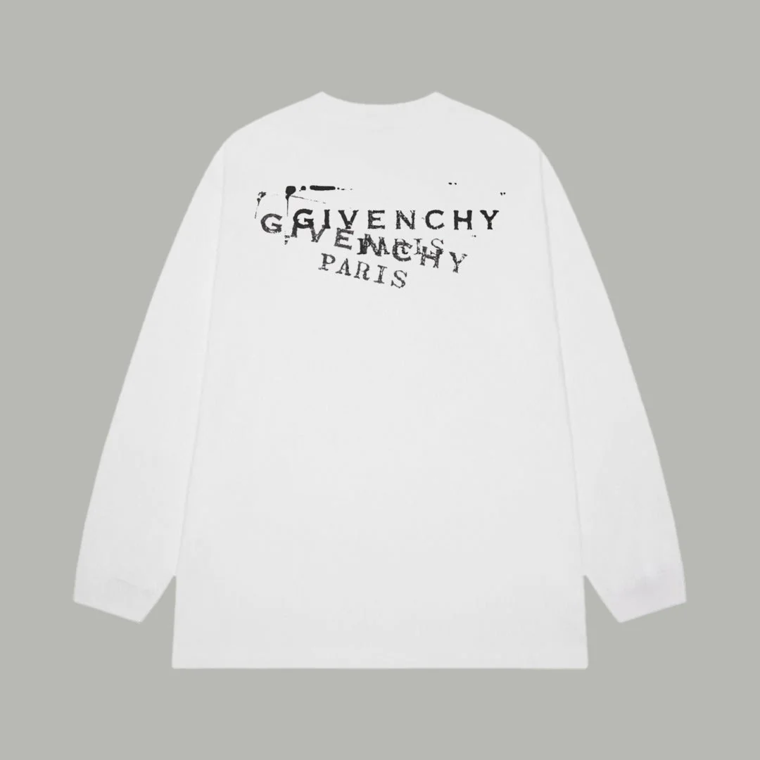 Printed cotton long-sleeved T-shirt